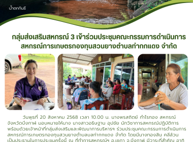 กลุ่มส่งเสริมสหกรณ์ 3 เข้าร่วมประชุมคณะกรรมการดำเนินการ ... พารามิเตอร์รูปภาพ 4